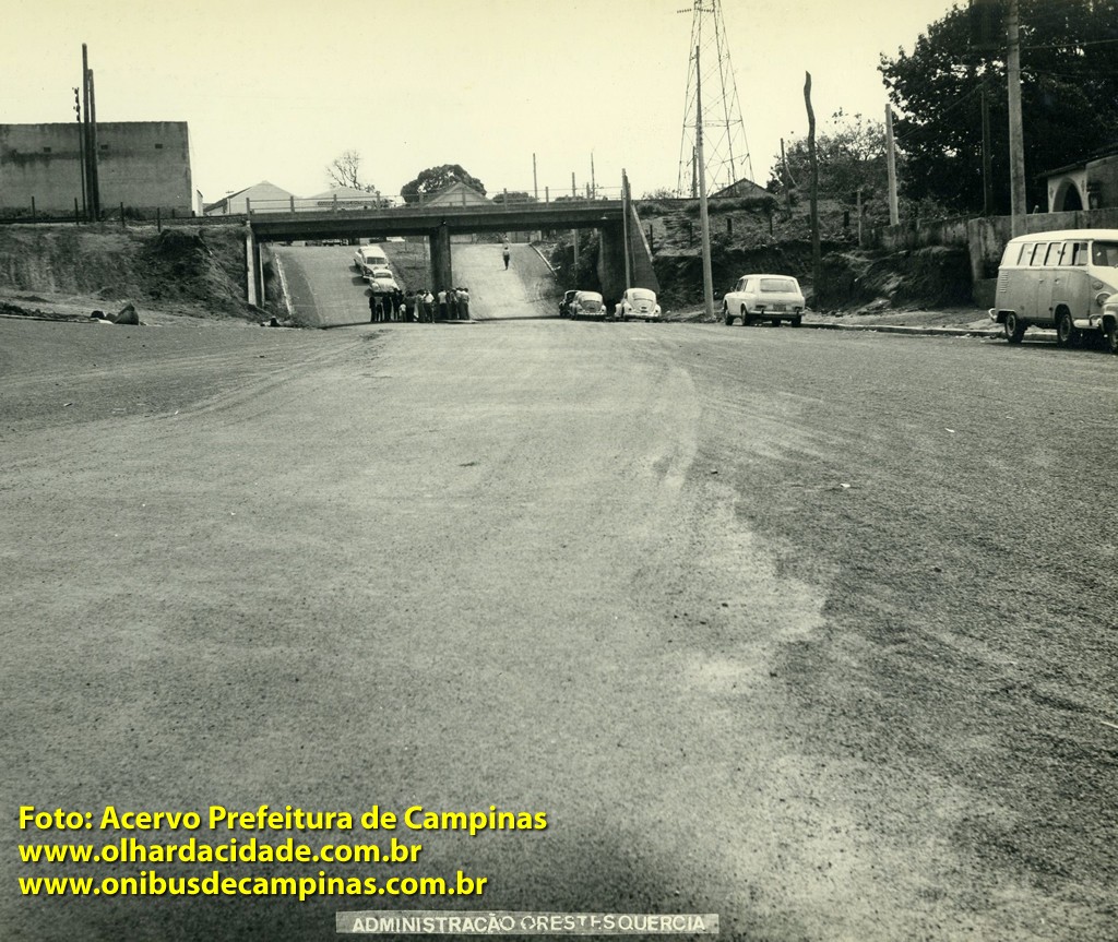  A ponte da Av. Lix da Cunha com acesso ao Jardim Aurélia em 1969