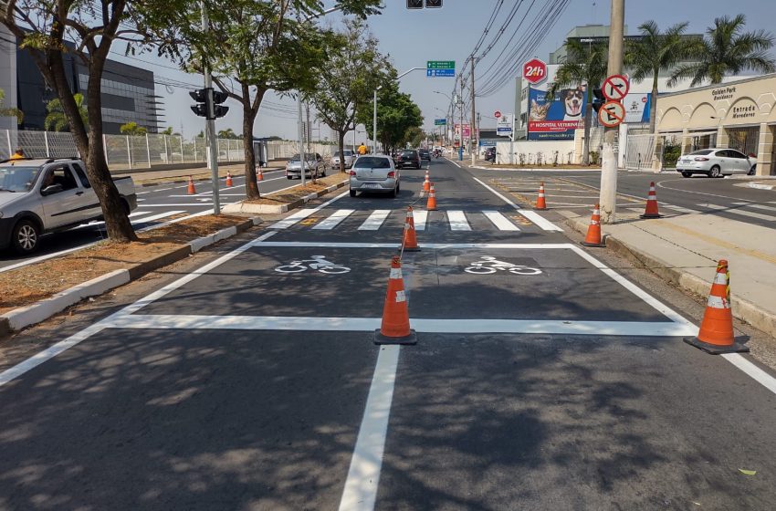 Prefeitura de Hortolândia implanta primeiro bolsão de motos em avenida da cidade