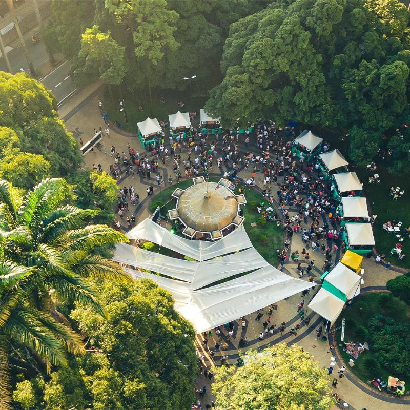 Praça Carlos Gomes terá mais uma edição de festa cervejeira neste final de semana em Campinas