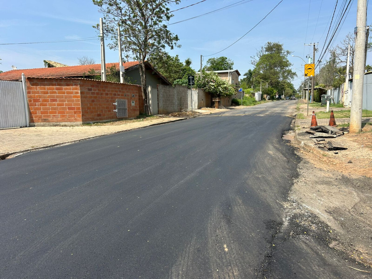 Prefeitura conclui pavimentação de via no distrito de Barão Geraldo em Campinas