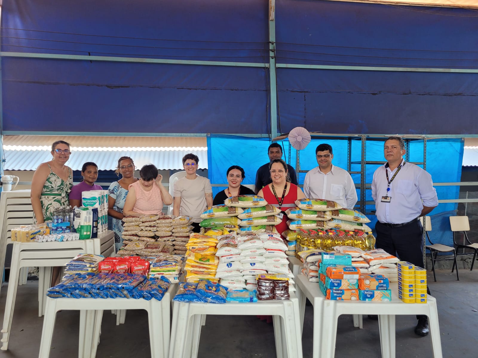 Funcionários da Transportes Capellini, líder do Consórcio BUS+, doam mais de 400 quilos de alimentos