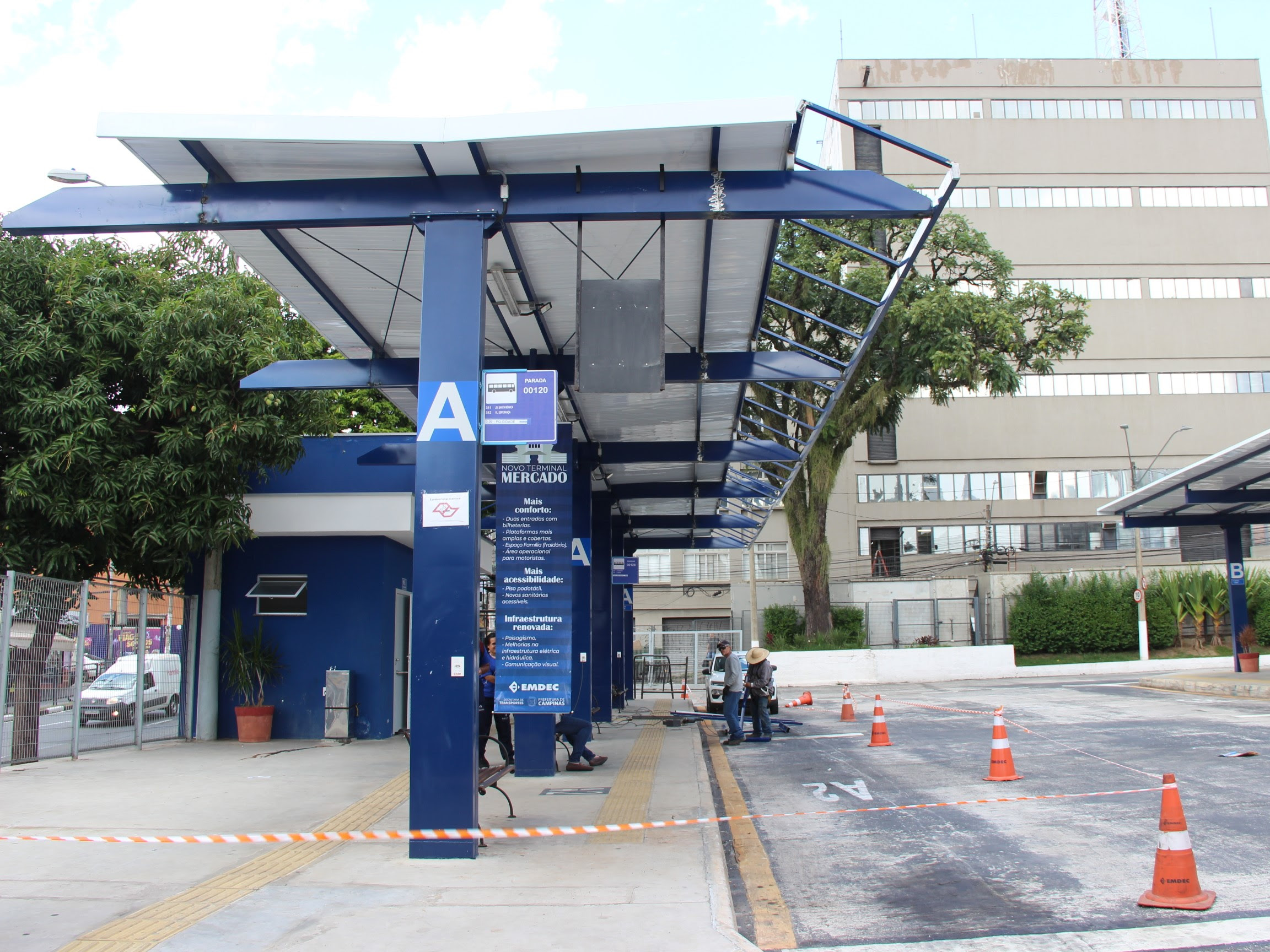 Novas obras no novo Terminal Mercado em Campinas estão em andamento