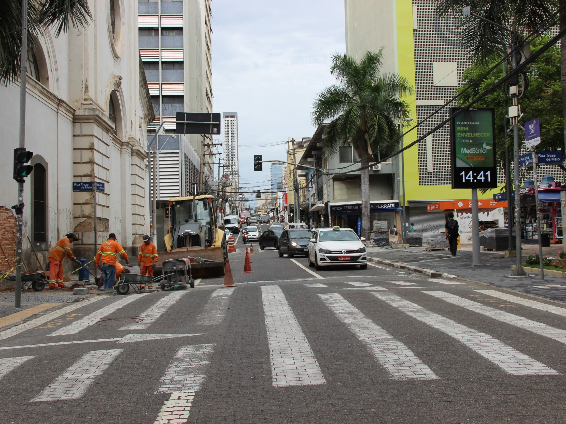 Rua José Paulino será totalmente bloqueada entre amanhã e domingo; Pontos de ônibus serão desativados