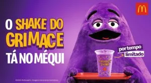 McDonald’s relança Grimace Shake com sabor de frutas roxas em edição limitada