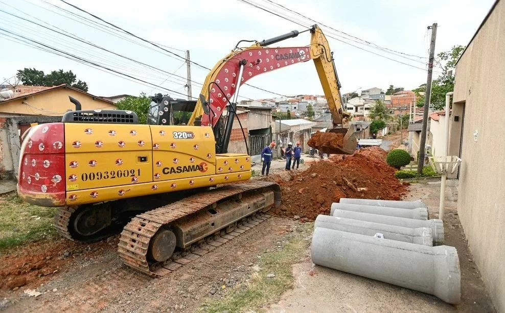 Bairro da região do Ouro Verde em Campinas recebe obras de pavimentação