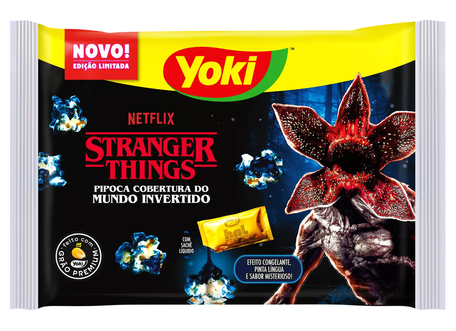 Yoki lança sabor de pipoca com “efeito congelante” inspirado em Stranger Things