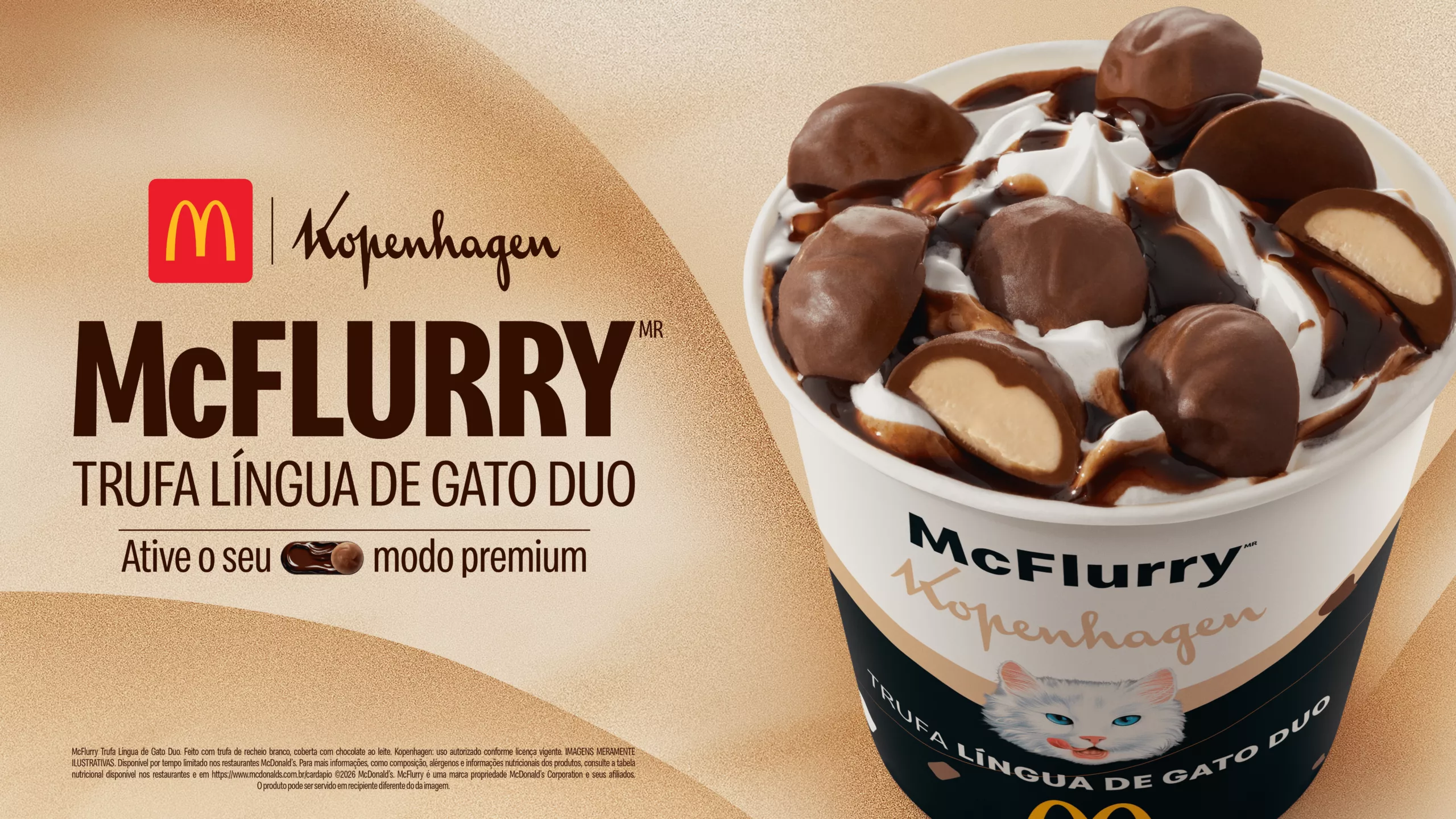 McDonald’s lança novo McFlurry em parceria com a Kopenhagen