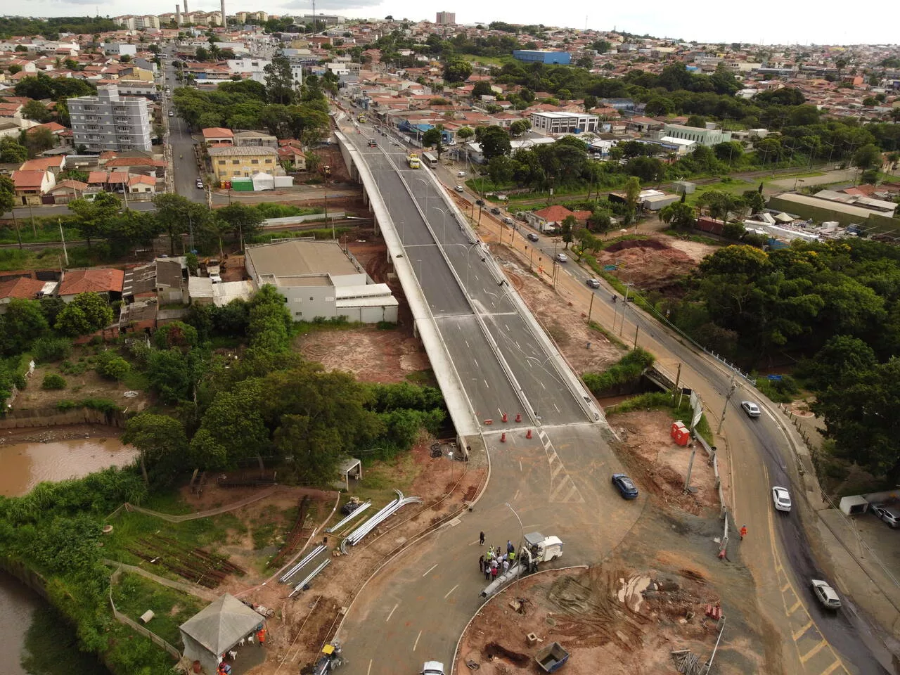 Nova ponte da Vila Real em Hortolândia será aberta ao trânsito nesta quarta, dia 28/01